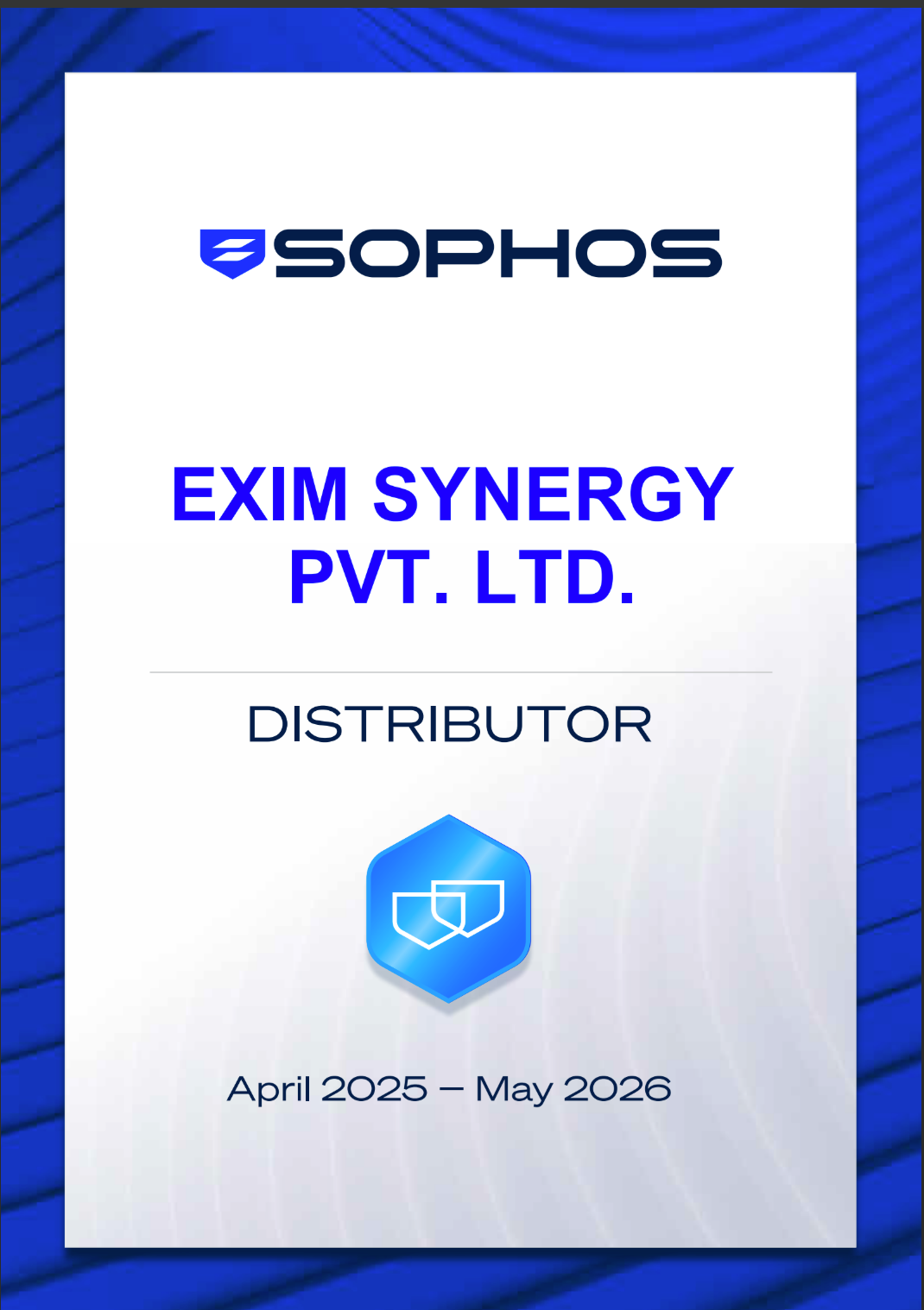 Sophos partnership certificate